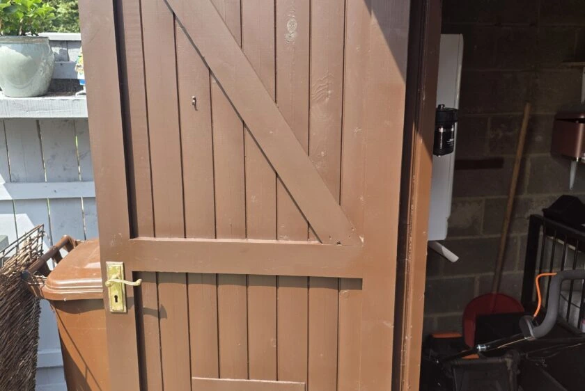 Outbuilding door maintenance completed by Nifty Fixes North East