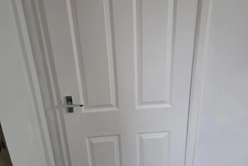 Painted interior doors and finishing work completed by Nifty Fixes North East